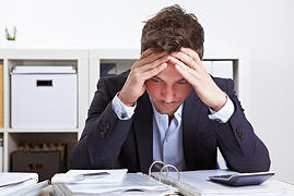 frustrated typical insurance broker