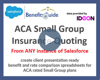 ACA Small Group Quoting in Salesforce