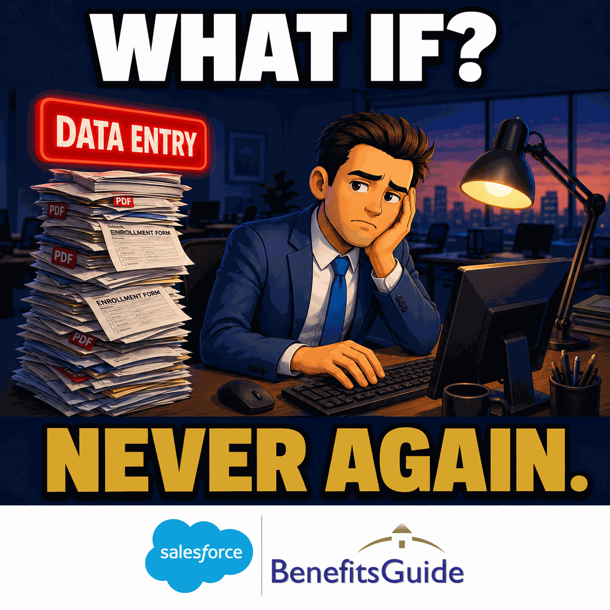 BenefitsGuide AI Agents turning carrier PDFs into complete Salesforce records in seconds