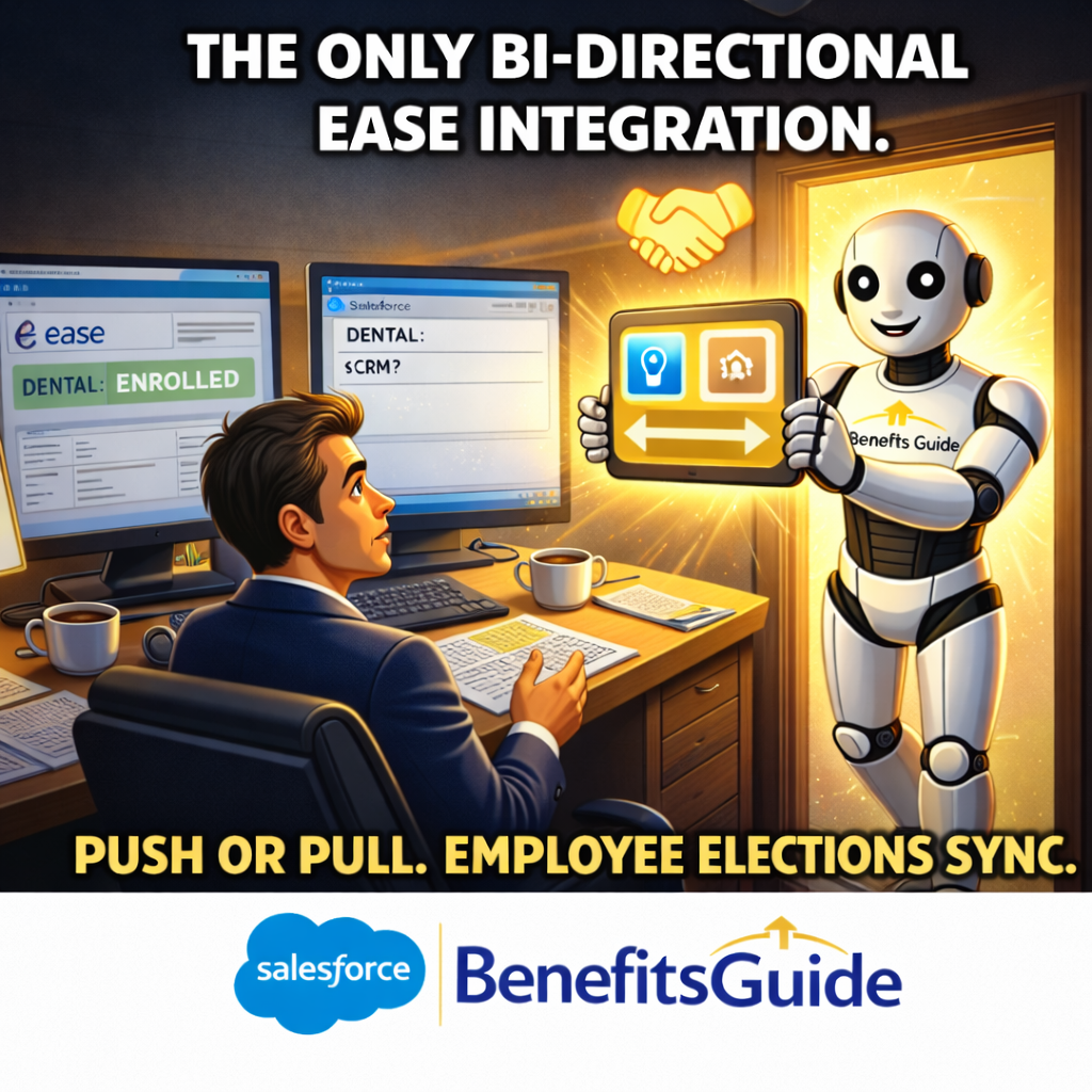 Pushing group data from Salesforce to Ease showing account, census, and policy sync
