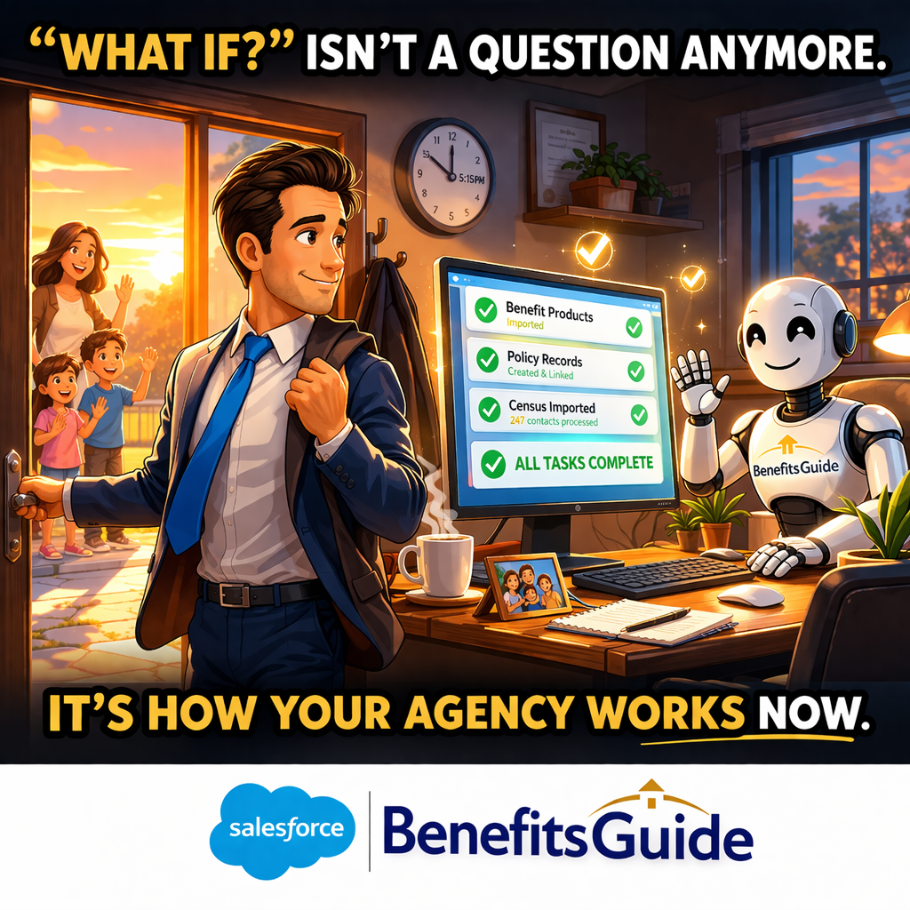 BenefitsGuide AI agents split-view preview with four-flag quality system and editable fields